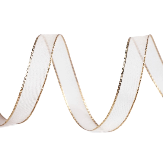 Monofilová stuha s lurexom šírka 10 mm - 20 m | Mimib