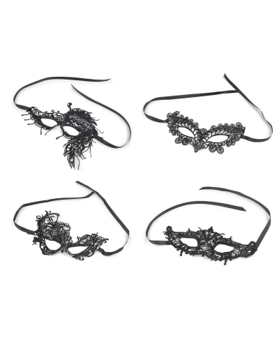 Karnevalová maska - škraboška čipková - 1 ks | Mimib