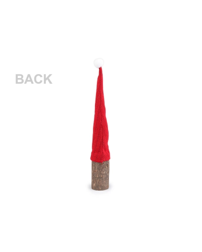 Vianočný škriatok z dreva, s dlhou čiapkou - 1 ks | Mimib