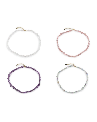 Náhrdelník zo zlomkov minerálov - 1 ks | Mimib