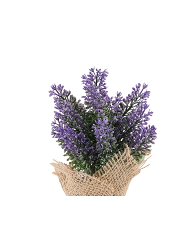 Umelá levanduľa v jutovom obale - 1 ks | Mimib
