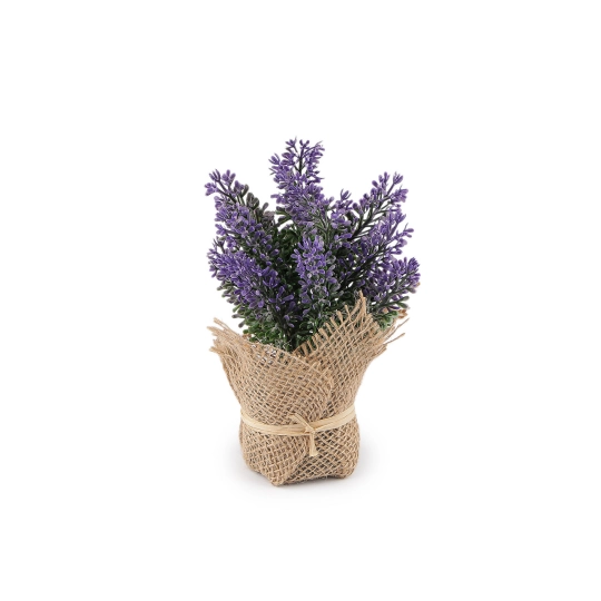 Umelá levanduľa v jutovom obale - 1 ks | Mimib