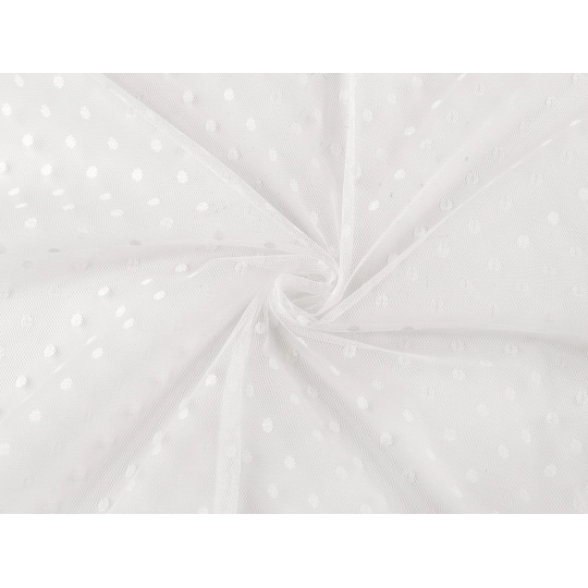 Tyl jemne pružný s bodkami - 1 m | Mimib