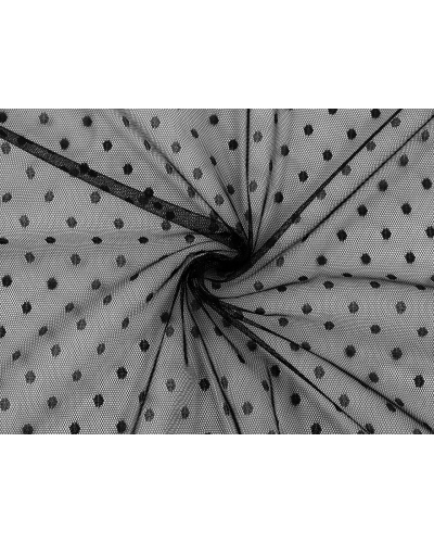 Tyl jemne pružný s bodkami - 1 m | Mimib