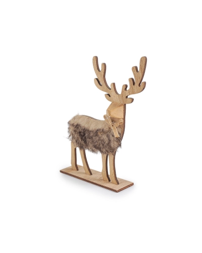 Drevený jeleň výška 21,5 cm - 1 ks | Mimib
