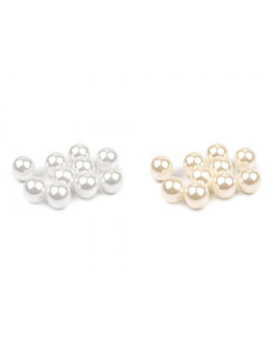 Plastové voskové koráliky / perly Glance Ø12 mm | Mimib