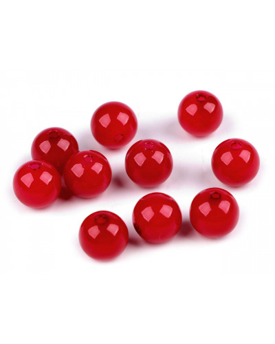 Plastové voskové koráliky / perly Glance Ø12 mm | Mimib