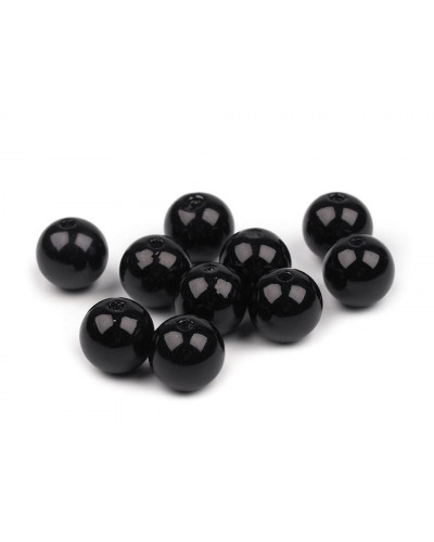 Plastové voskové koráliky / perly Glance Ø12 mm | Mimib