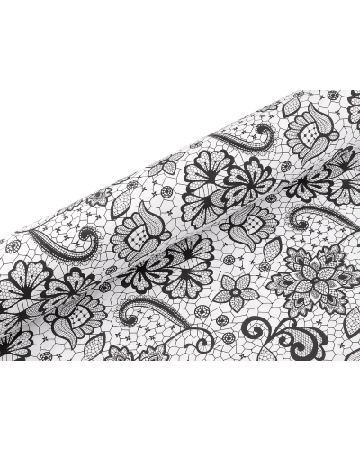 Bavlnená látka / plátno čipka - 1 m | Mimib