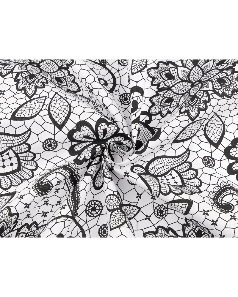 Bavlnená látka / plátno čipka - 1 m | Mimib