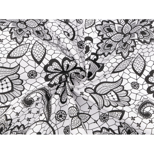 Bavlnená látka / plátno čipka - 1 m | Mimib