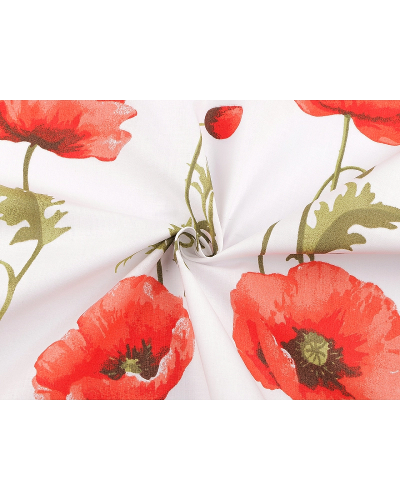 Bavlnená látka / plátno vlčí mak - 1 m | Mimib