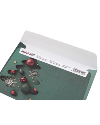 Vianočná obálka na peniaze 12x17,5 cm - 100 ks | Mimib