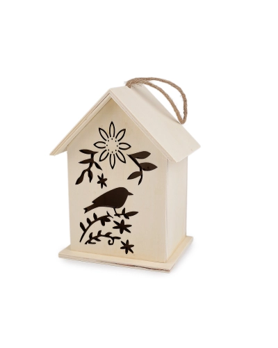 Závesný drevený domček / búdka na domaľovanie - 1 ks | Mimib
