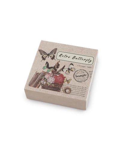 Washi ozdobná lepiaca páska vintage sada - 1 sada | Mimib