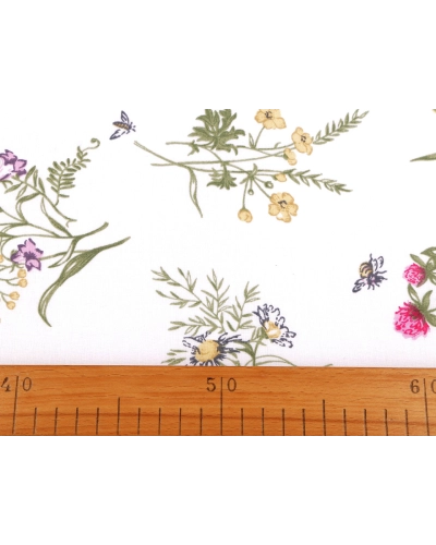 Bavlnená látka / plátno poľné kvety - 1 m | Mimib