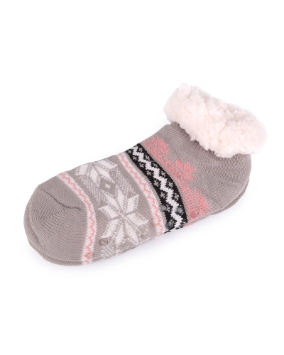 Ponožky zimné s protišmykom, krátke - 1 pár | Mimib