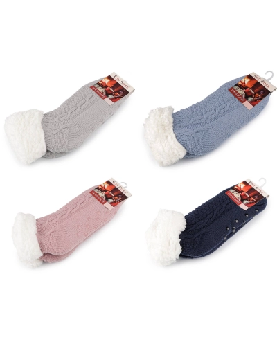 Ponožky zimné s protišmykom, krátke - 1 pár | Mimib