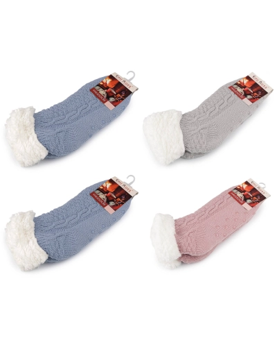 Ponožky zimné s protišmykom, krátke - 1 pár | Mimib