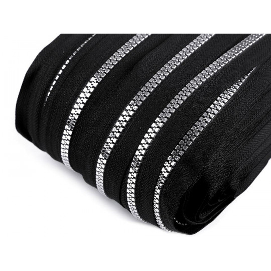 Zips kostený No 5 metráž zlato a striebro | Mimib