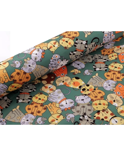 Látka PES s potlačou mačky - 1 m | Mimib