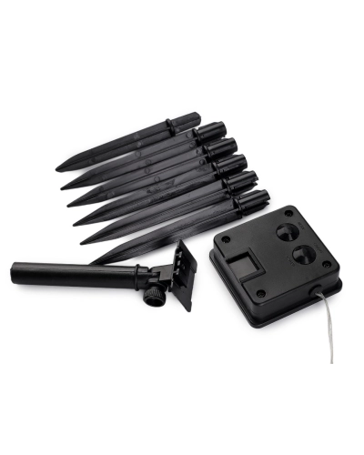 Vianočné solárne svietidlo so zápichom stromčeky, hviezdy, vločky - 1 sada | Mimib