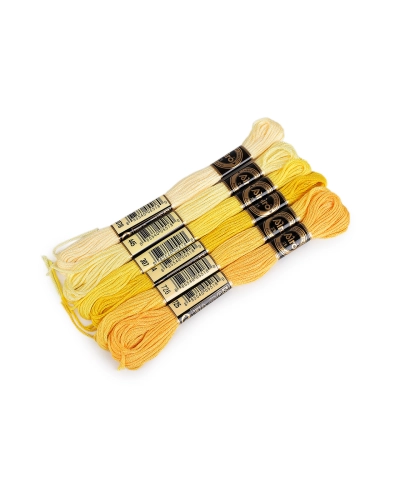 Priadza vyšívacia typ mouline AIRO sada odtieňov 6 ks/8 m - 6 ks | Mimib