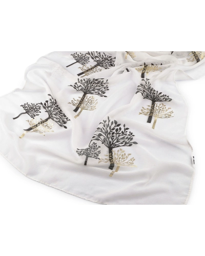 Šatka / šál so zlatou potlačou 70x175 cm - 1 ks | Mimib