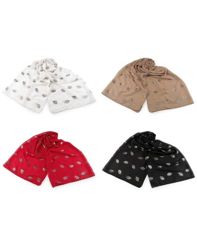 Šatka / šál so zlatou potlačou 70x180 cm - 1 ks | Mimib