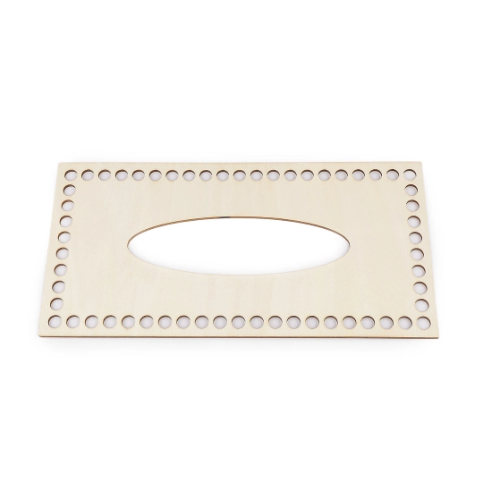 Veko na pletenie / háčkovanie krabičky na vreckovky 12x24cm - 1 sada | Mimib