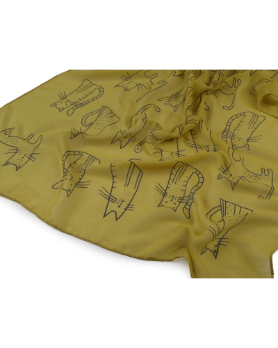 Letná šatka / šál mačky 70x180 cm - 1 ks | Mimib