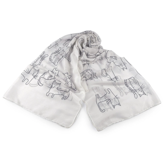 Letná šatka / šál mačky 70x180 cm - 1 ks | Mimib