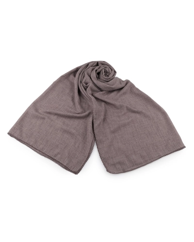 Letná šatka / šál s ozdobným lemom 70x160 cm - 1 ks | Mimib