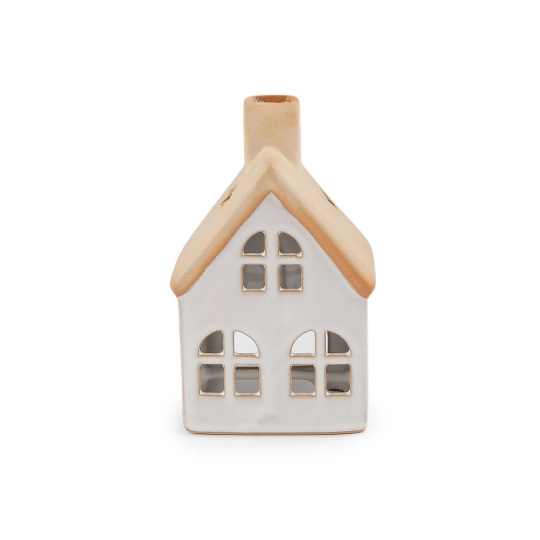Keramická chalúpka / domček na sviečku - 1 ks | Mimib
