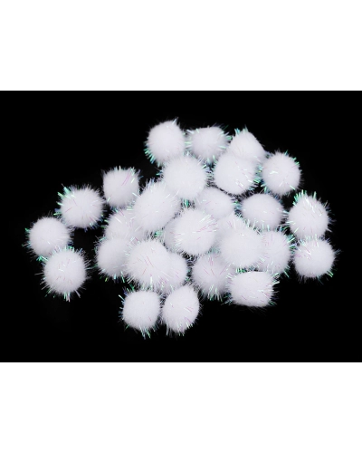 Bambulky s lurexom Ø15 mm - 1 sáčok | Mimib