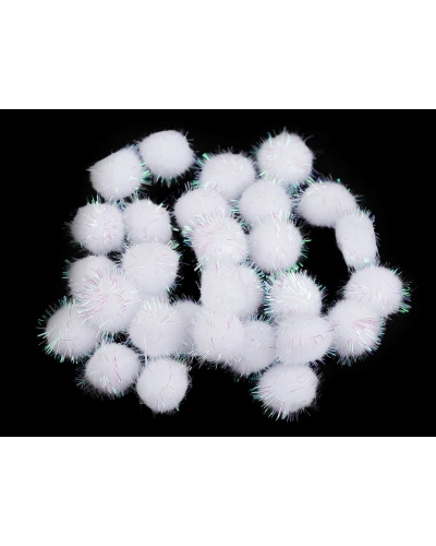 Bambulky s lurexom Ø20 mm - 1 sáčok | Mimib