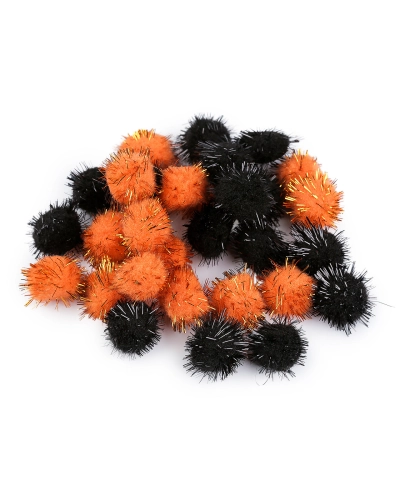 Bambulky s lurexom Ø20 mm - 1 sáčok | Mimib