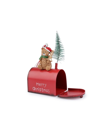 Vianočná kovová poštová schránka na zavesenie - 1 ks | Mimib