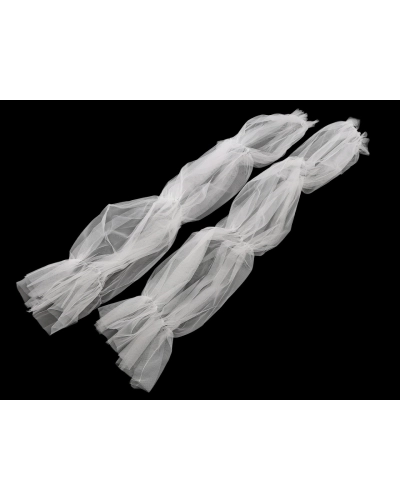 Elegantné tylové rukávy dĺžka 70 cm - 1 pár | Mimib