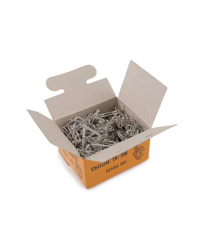 Kovový háčik na záclonovky - 100 ks | Mimib