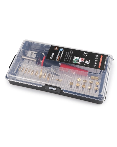 Súprava na vypaľovanie do dreva, kože - gravírovacie pero, pyrograf, spájka - 1 sada | Mimib