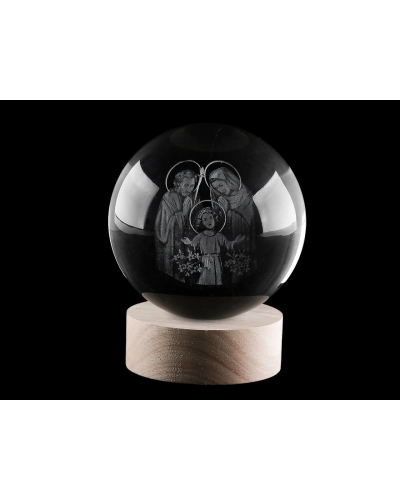 LED svietiaca sklenená guľa Ø10 cm - 1 ks | Mimib