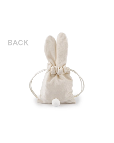 Darčekové vrecúško zajačik 9x16 cm zamatové - 1 ks | Mimib