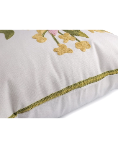 Obliečka na vankúš vyšívané kvety 45x45 cm - 2 ks | Mimib