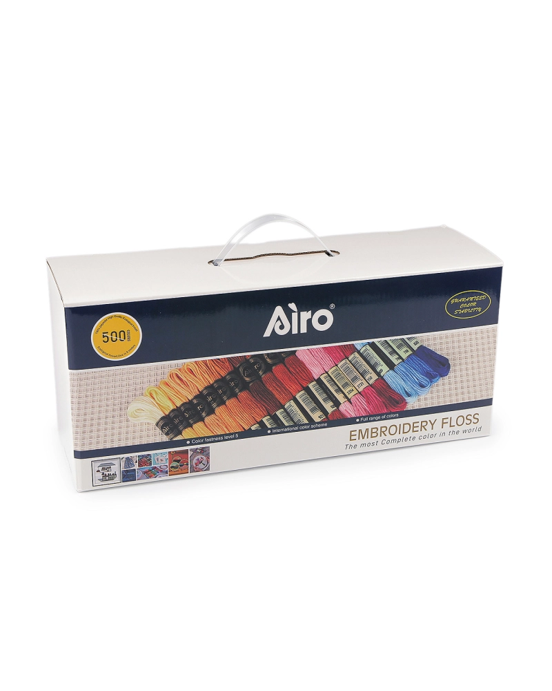 Priadza vyšívací typ mouline AIRO sada 500 ks/8 m - 1 krab. | Mimib