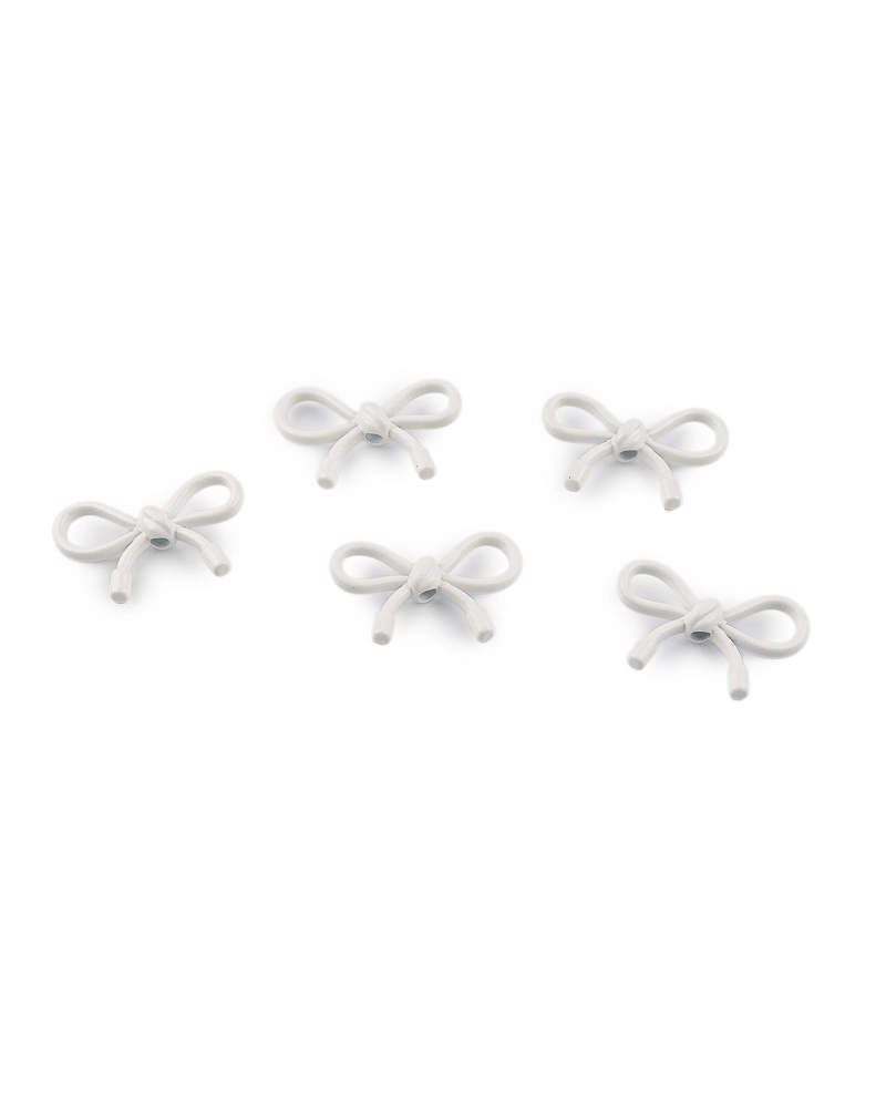 Kovové koráliky / prívesky mašľa 13x20 mm - 5 ks | Mimib