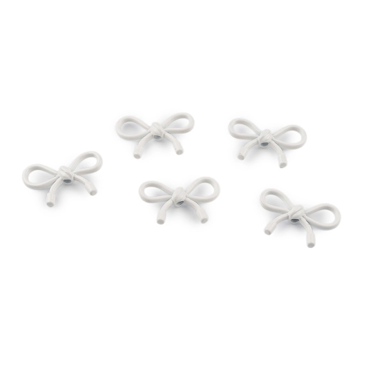 Kovové koráliky / prívesky mašľa 13x20 mm - 5 ks | Mimib