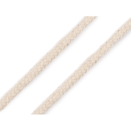 Bavlnená odevná šnúra splietaná Ø5 mm - 20 m | Mimib