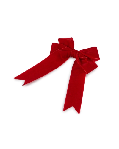 Vianočná mašľa zamatová dvojitá 13x18 cm - 6 ks | Mimib