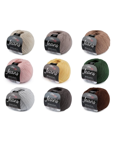 Pletacia priadza Jeans 50 g - 1 ks | Mimib